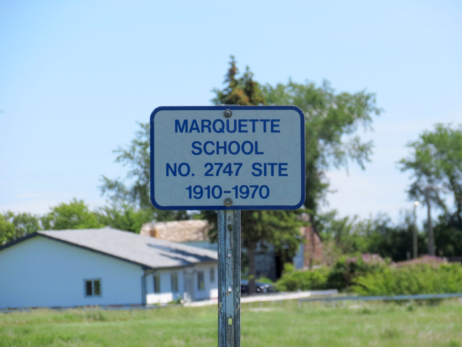 Marquette School District 2747, 1910-1970, south west section 33 township 10 range 3 west of the third meridian, near Gravelbourg south west section 1 township 11 range 5 west of the third meridian, 